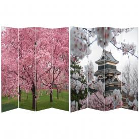 6 ft. Tall Cherry Blossoms Room Divider
