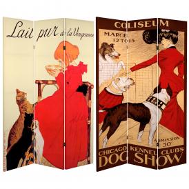 6 ft. Tall Dogs and Cats Room Divider