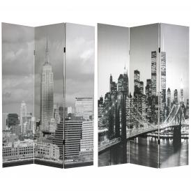 6 ft. Tall New York Scenes Room Divider