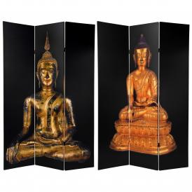6 ft. Tall Double Sided Thai Buddha Room Divider
