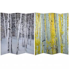6 ft. Tall Birch Trees Room Divider