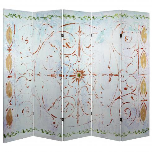 5 ft. Tall Winter's Peace Canvas Room Divider