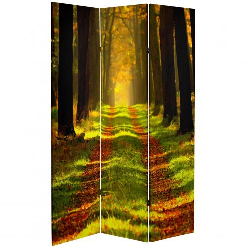 6 ft. Tall Double Sided Trail of Joy Canvas Room Divider
