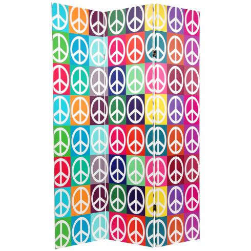 6 ft. Tall Double Sided Peace Room Divider