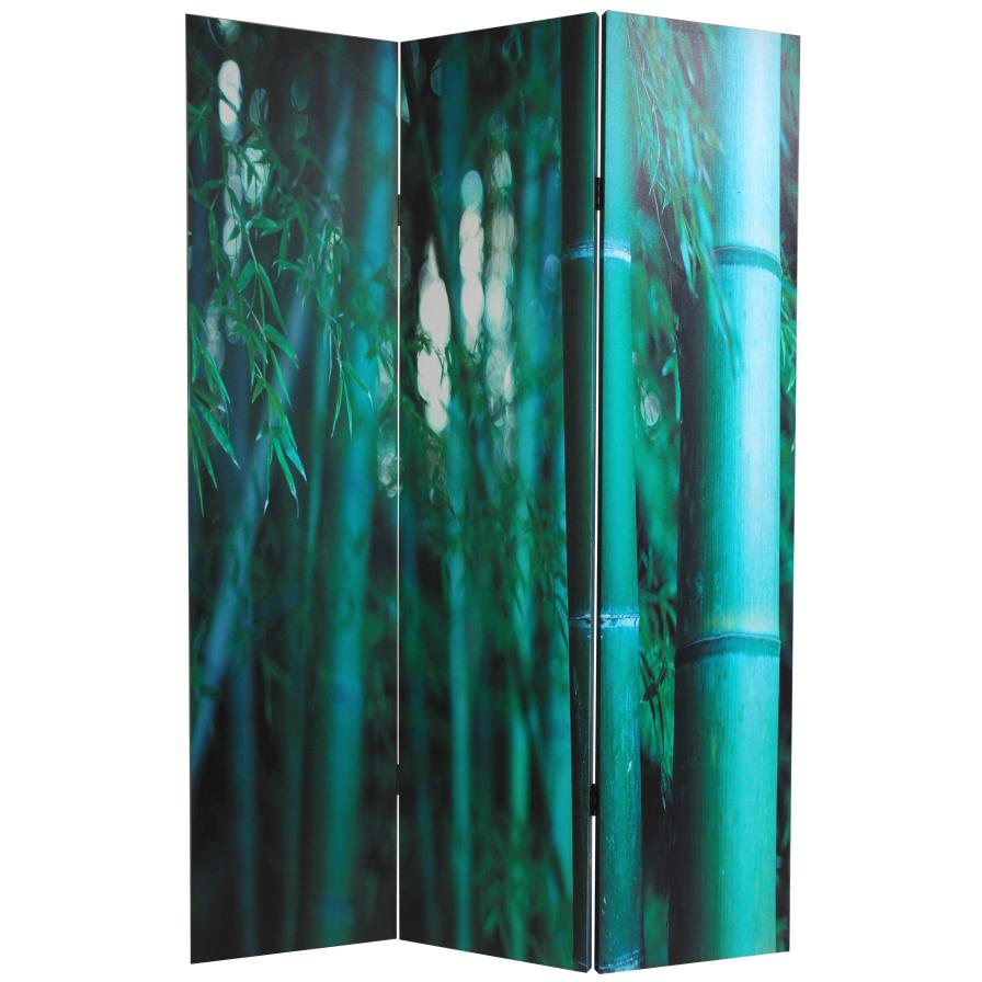 6 ft. Tall Bamboo Tree Canvas Room Divider