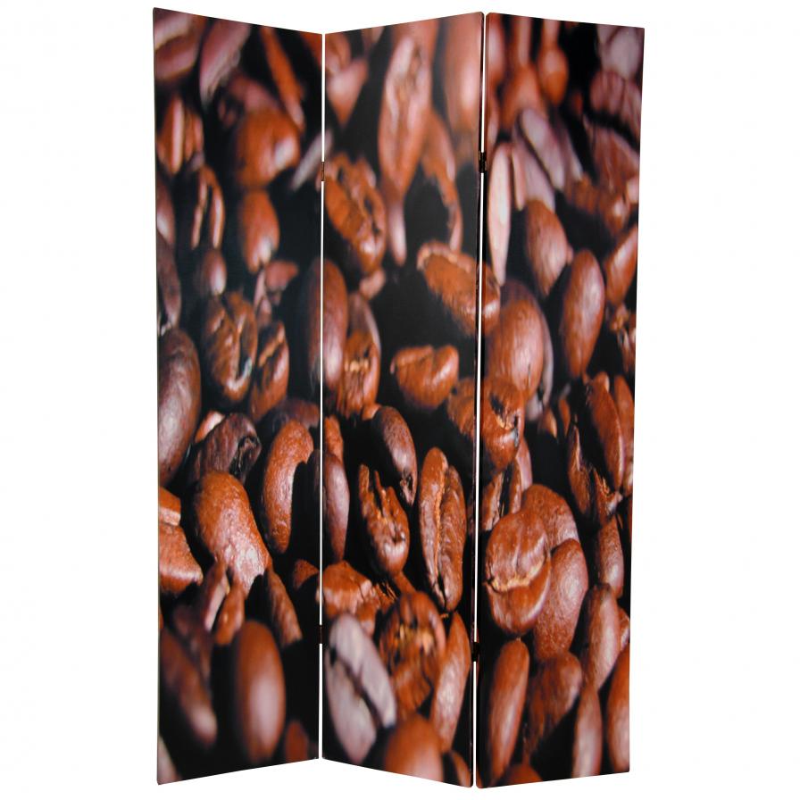 6 ft. Tall Double Sided Coffee Beans Room Divider
