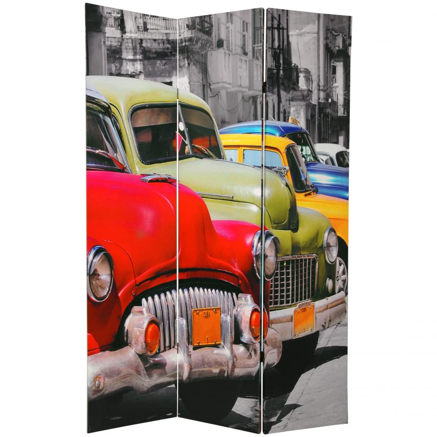 6 ft. Tall Double Sided Colorful Cars Room Divider 6 ft. Tall Double Sided Colorful Cars Room Divider