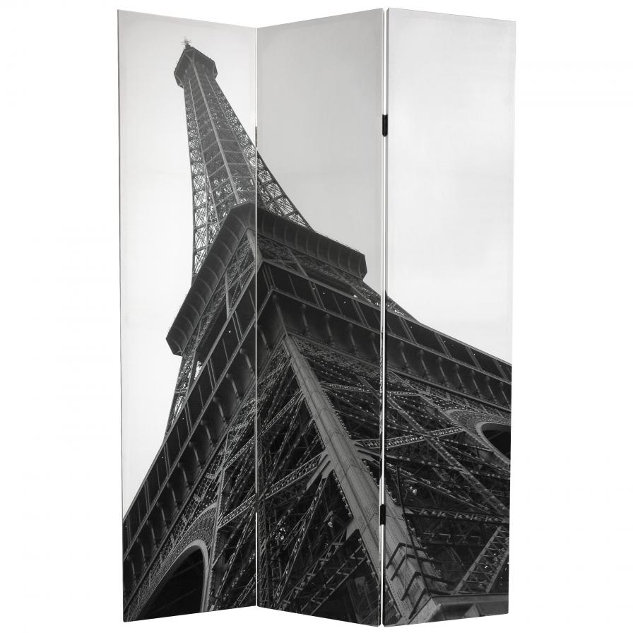 6 ft. Tall Eiffel Tower Canvas Room Divider