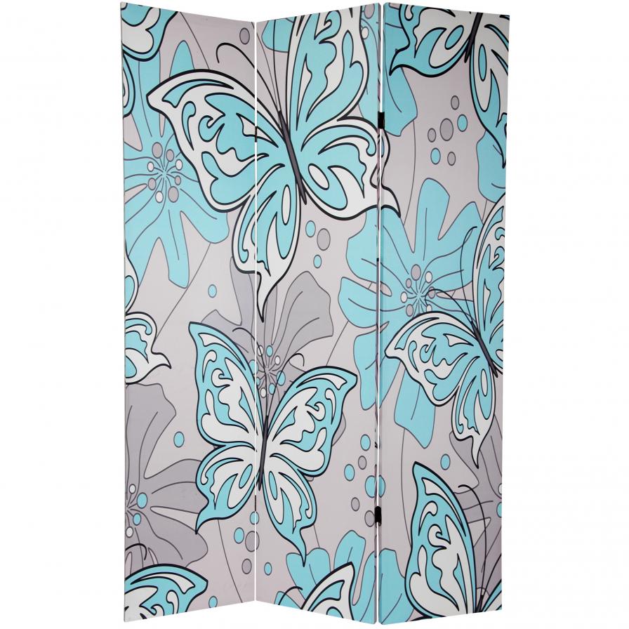 6 ft. Tall Double Sided Butterflies Room Divider 6 ft. Tall Double Sided Butterflies Room Divider