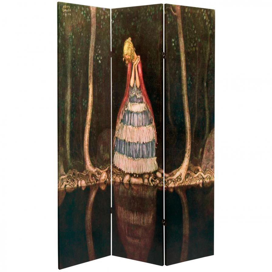 6 ft. Tall Double Sided Bed in Summer/Lakeside Room Divider 6 ft. Tall Double Sided Bed in Summer/Lakeside Room Divider