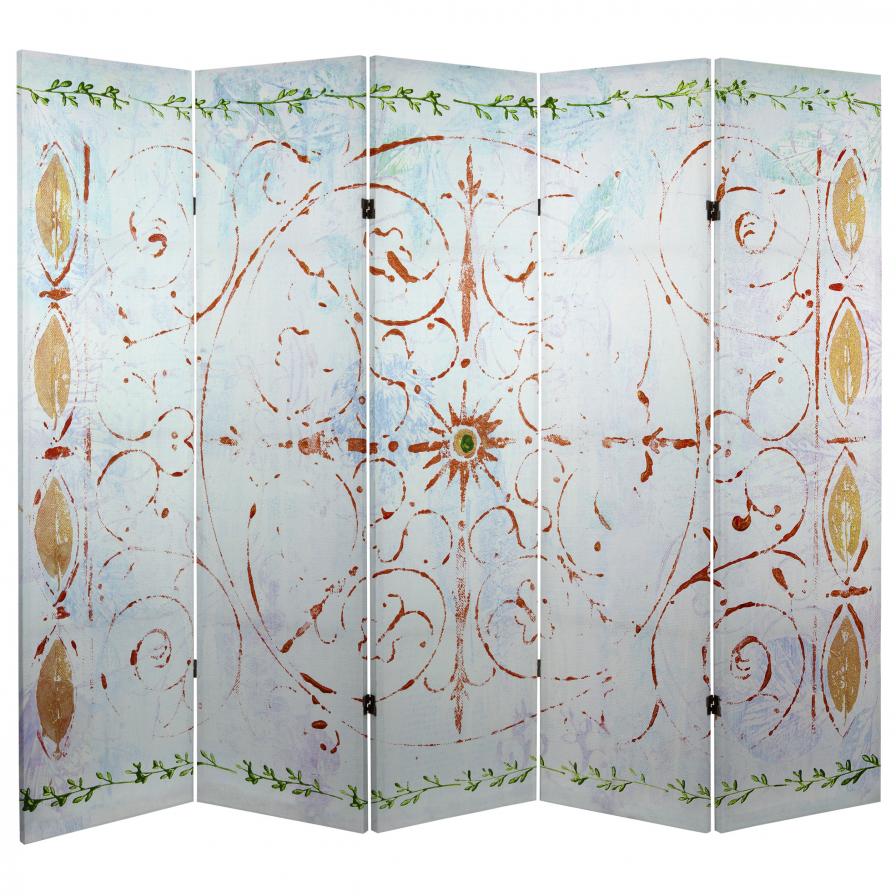 5 ft. Tall Winter's Peace Canvas Room Divider