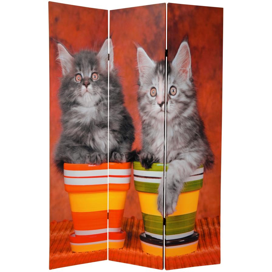6 ft. Tall Double Sided Kittens Room Divider 6 ft. Tall Double Sided Kittens Room Divider