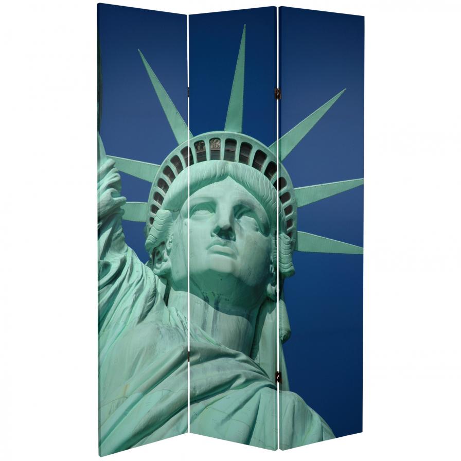 6 ft. Tall Double Sided Liberty Canvas Room Divider