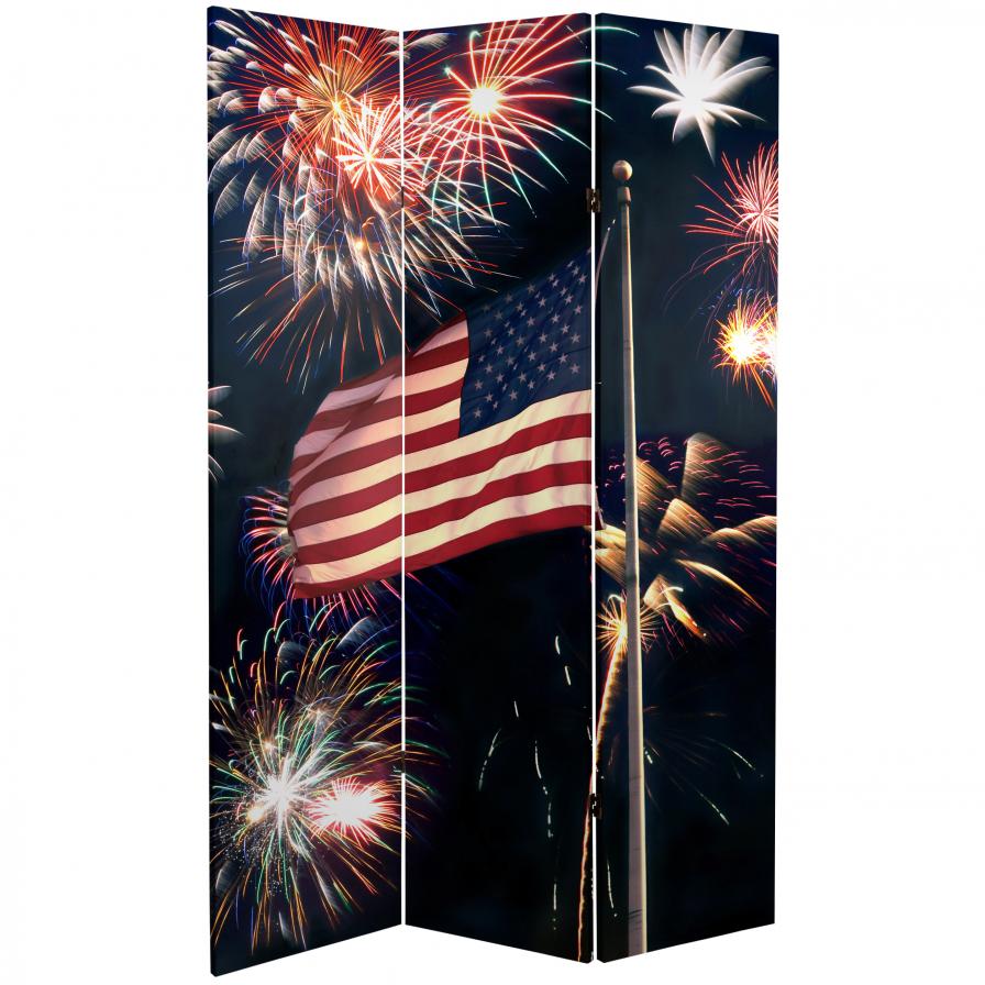 6 ft. Tall Double Sided Liberty Canvas Room Divider 6 ft. Tall Double Sided Liberty Canvas Room Divider