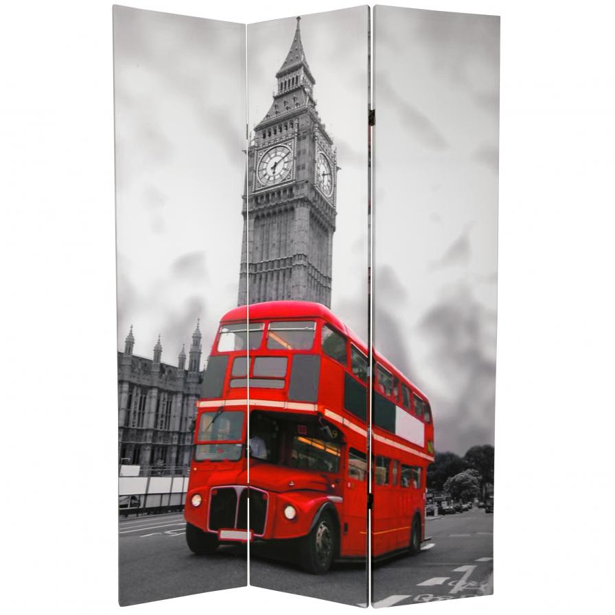 6 ft. Tall Double Decker Bus Room Divider