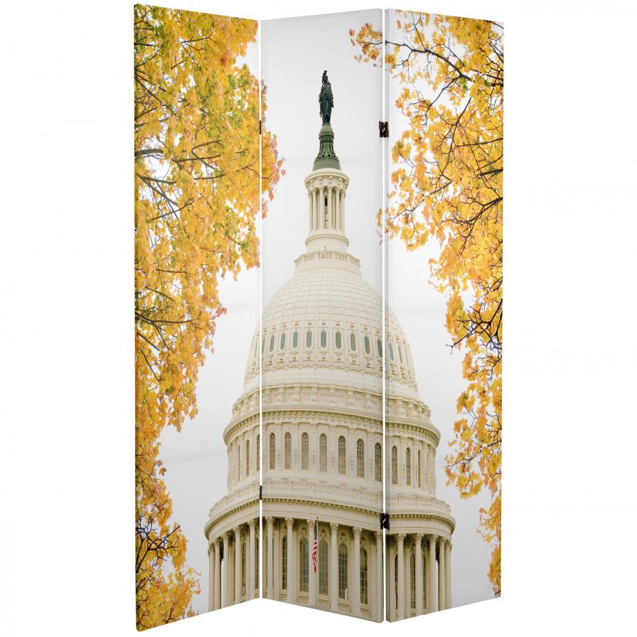 6 ft. Tall Double Sided Memorial Room Divider - Vietnam/Capitol Building 6 ft. Tall Double Sided Memorial Room Divider - Vietnam/Capitol Building