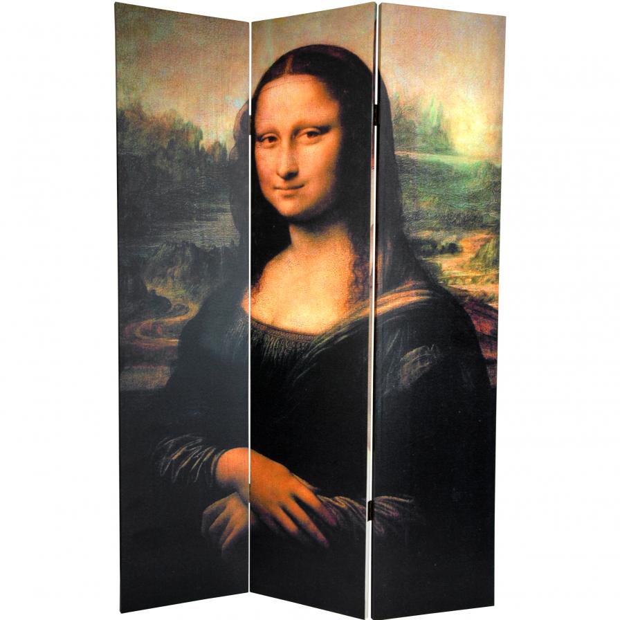 6 ft. Tall Double Sided Mona Lisa and Botticelli Room Divider 6 ft. Tall Double Sided Mona Lisa and Botticelli Room Divider