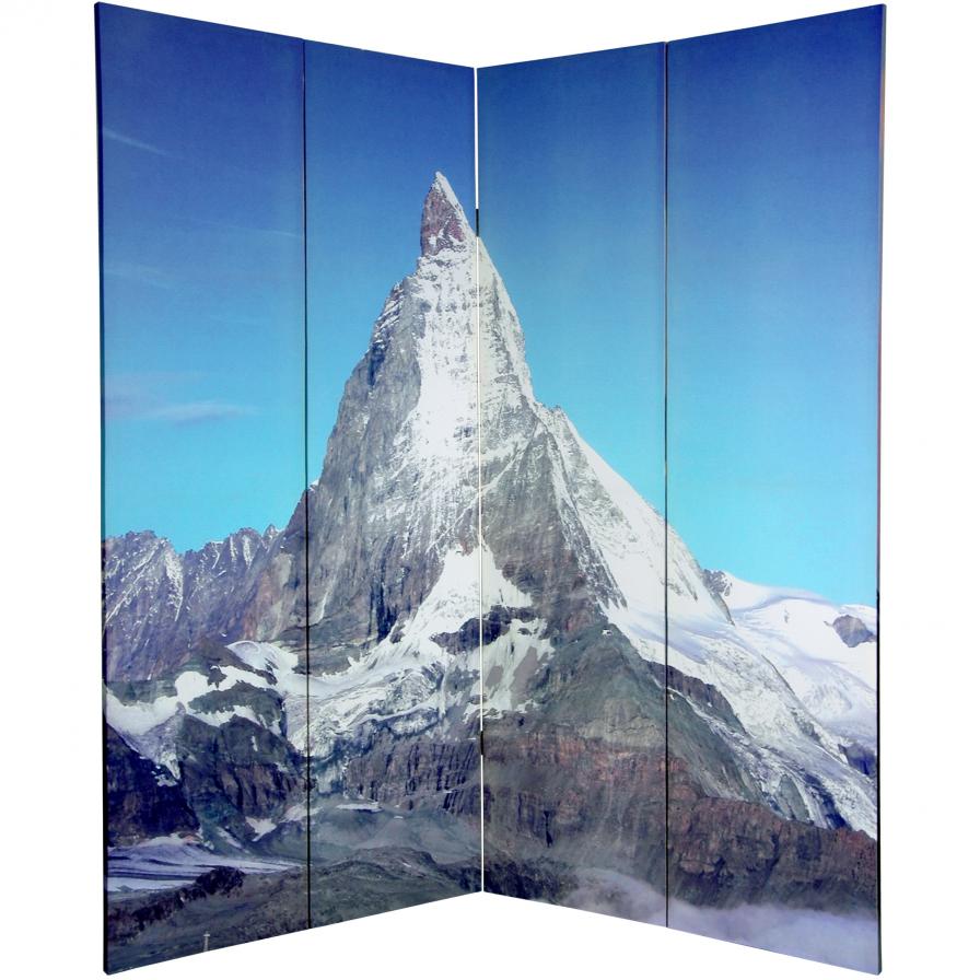 6 ft. Tall Double Sided Matterhorn/Everest Canvas Room Divider 6 ft. Tall Double Sided Matterhorn/Everest Canvas Room Divider