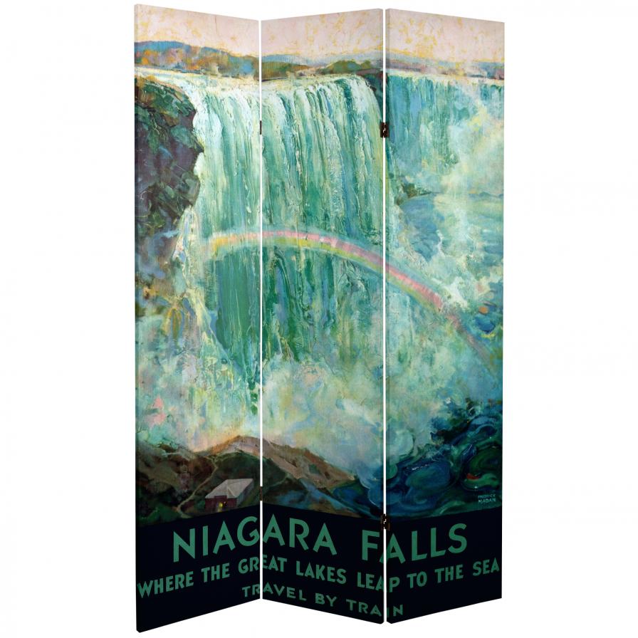 6 ft. Tall Double Sided Niagara Falls Room Divider