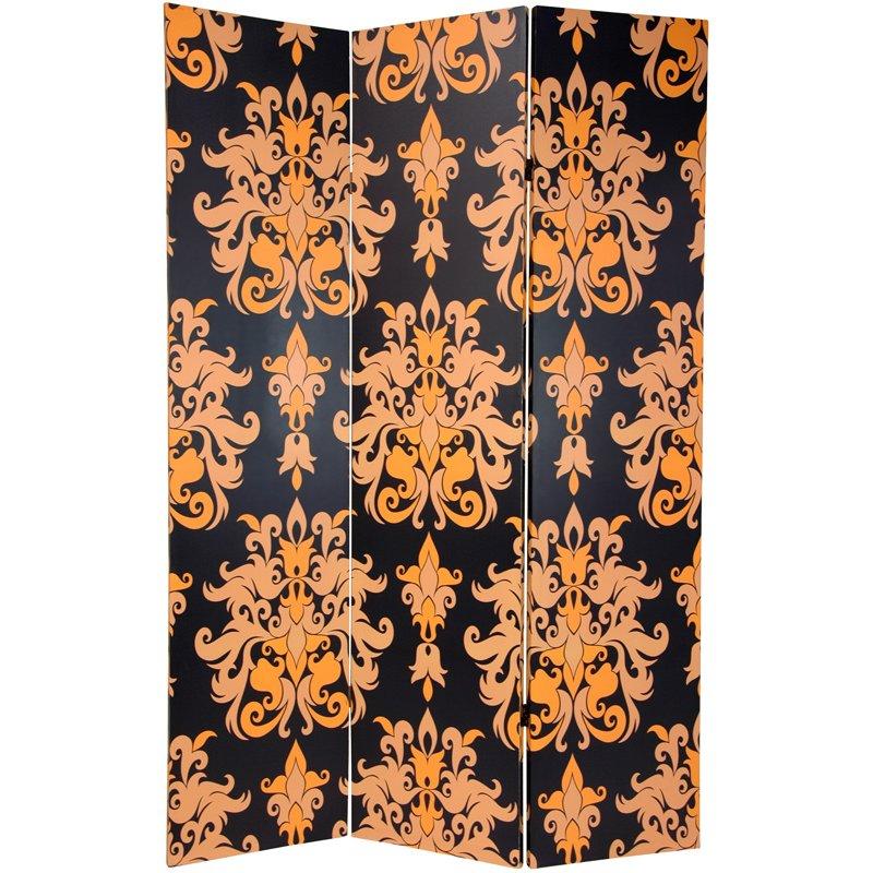 6 ft. Tall Double Sided Damask Room Divider