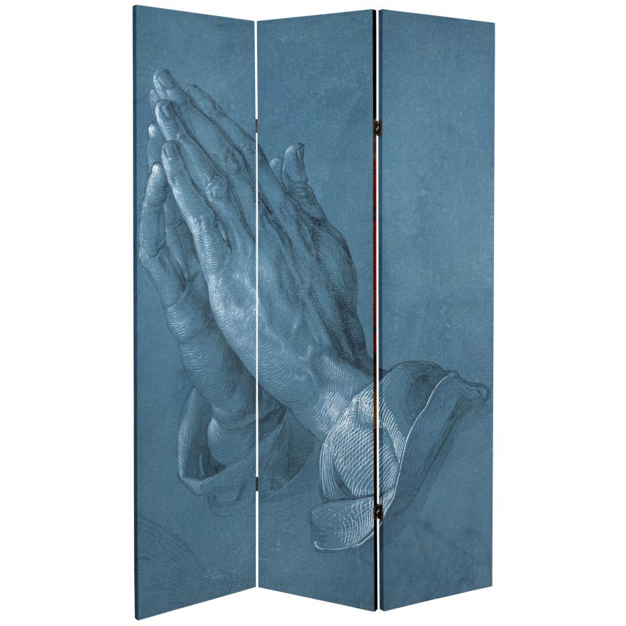 6 ft. Tall Double Sided Prayer Canvas Room Divider 6 ft. Tall Double Sided Prayer Canvas Room Divider