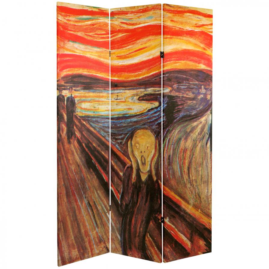 6 ft. Tall Double Sided "The Scream" Room Divider 6 ft. Tall Double Sided "The Scream" Room Divider