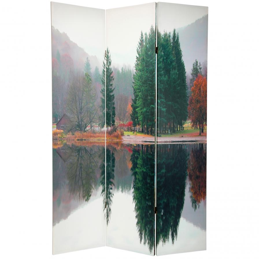 6 ft. Tall Double Sided Trees Room Divider