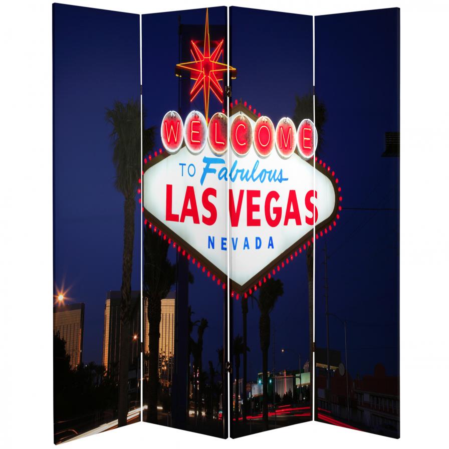 6 ft. Tall Double Sided Las Vegas Poker Canvas Room Divider 6 ft. Tall Double Sided Las Vegas Poker Canvas Room Divider