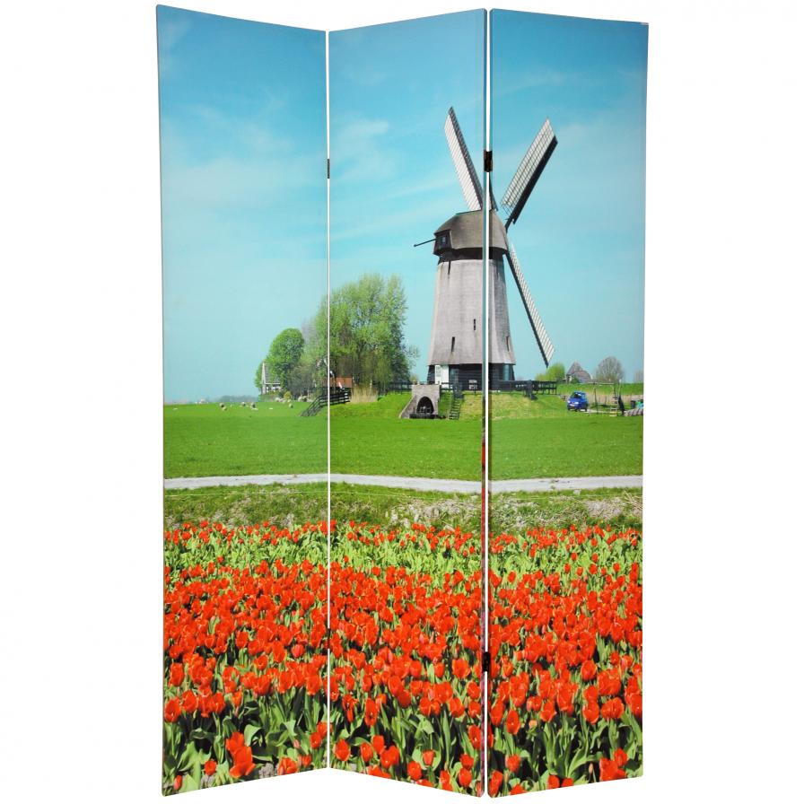 6 ft. Tall Double Sided Windmills Room Divider 6 ft. Tall Double Sided Windmills Room Divider