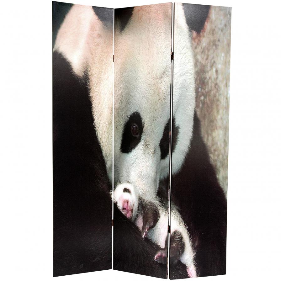 6 ft. Tall Panda Bears Double Sided Room Divider