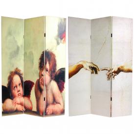 6 ft. Tall Cherubs Canvas Room Divider