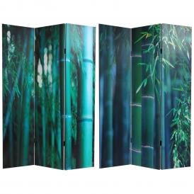 6 ft. Tall Bamboo Tree Canvas Room Divider