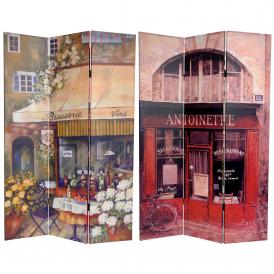 6 ft. Tall Brasserie Canvas Room Divider