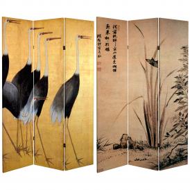 6 ft. Tall Cranes Room Divider