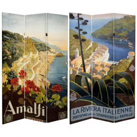 6 ft. Tall Amalfi/Riviera Canvas Room Divider