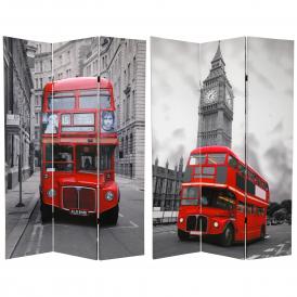 6 ft. Tall Double Decker Bus Room Divider