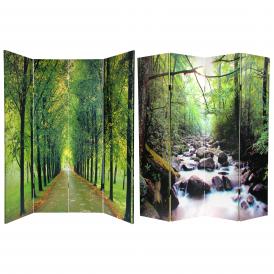 6 ft. Tall Path of Life Canvas Room Divider