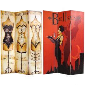 6 ft. Tall Mannequin and Singer Canvas Room Divider