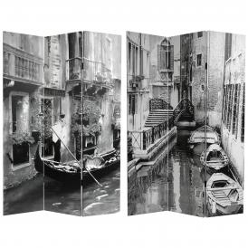 6 ft. Tall Scenes of Venice Canvas Room Divider