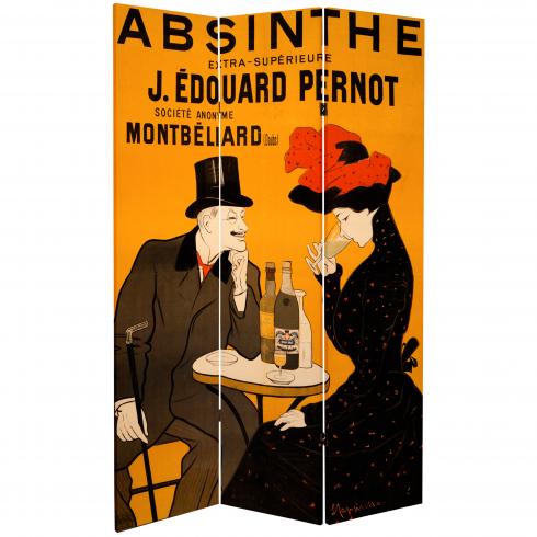 6 ft. Tall Absinthe Canvas Room Divider