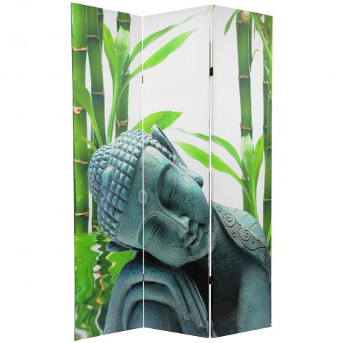 6 ft. Tall Double Sided Serenity Buddha Room Divider