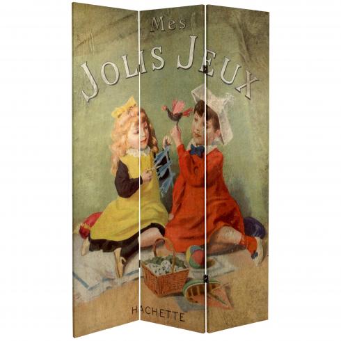 6 ft. Tall Children's Stories Canvas Room Divider