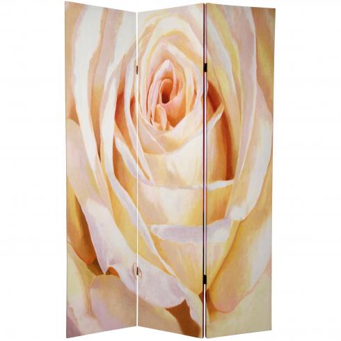 6 ft. Tall Double Sided Roses Room Divider