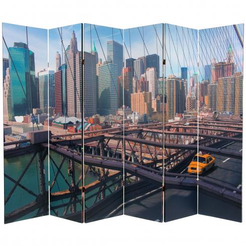 6 ft. Tall Double Sided NY Taxi Room Divider