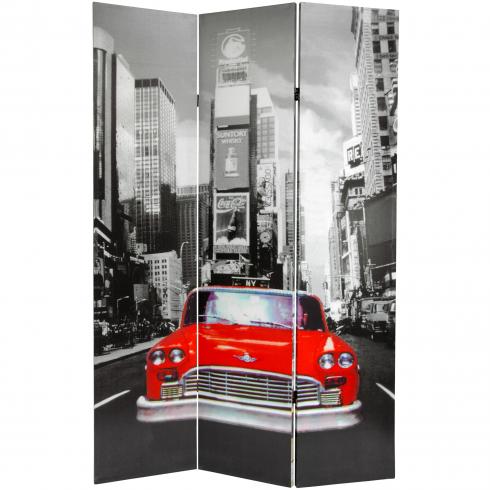 6 ft. Tall New York City Taxi Room Divider