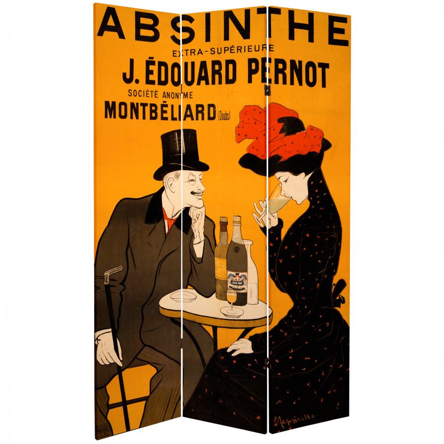 6 ft. Tall Absinthe Canvas Room Divider