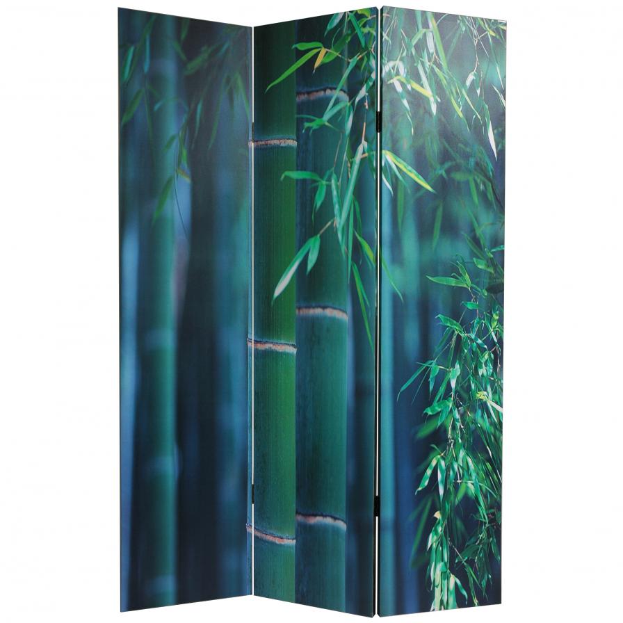 6 ft. Tall Bamboo Tree Canvas Room Divider