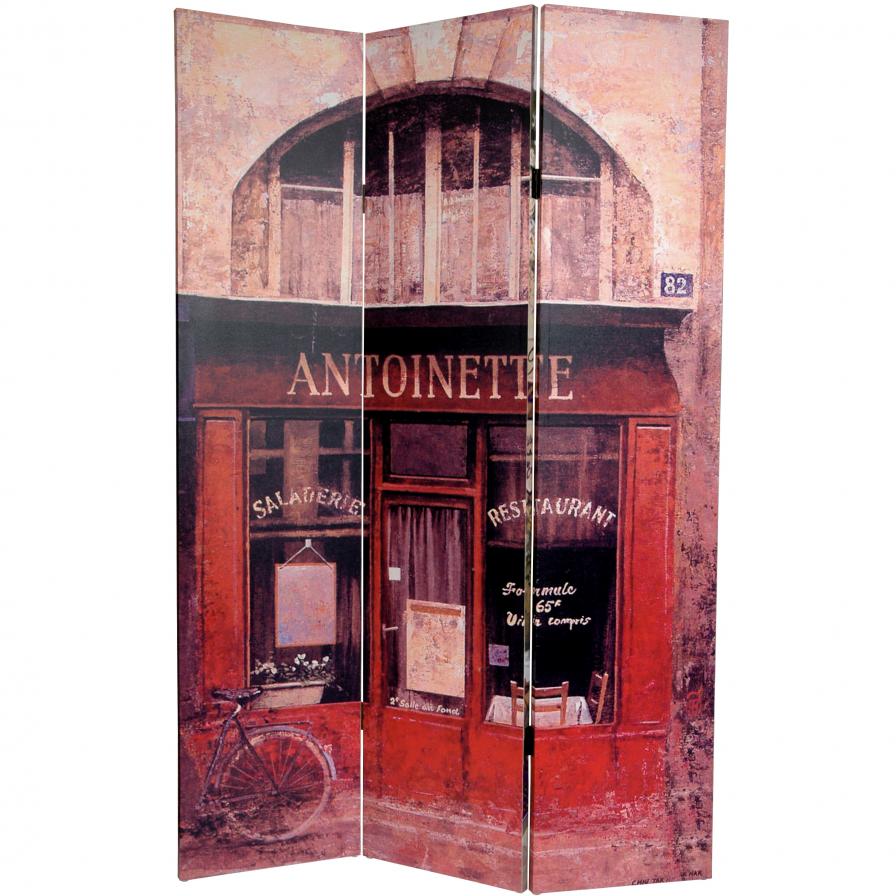 6 ft. Tall Brasserie Canvas Room Divider 6 ft. Tall Brasserie Canvas Room Divider