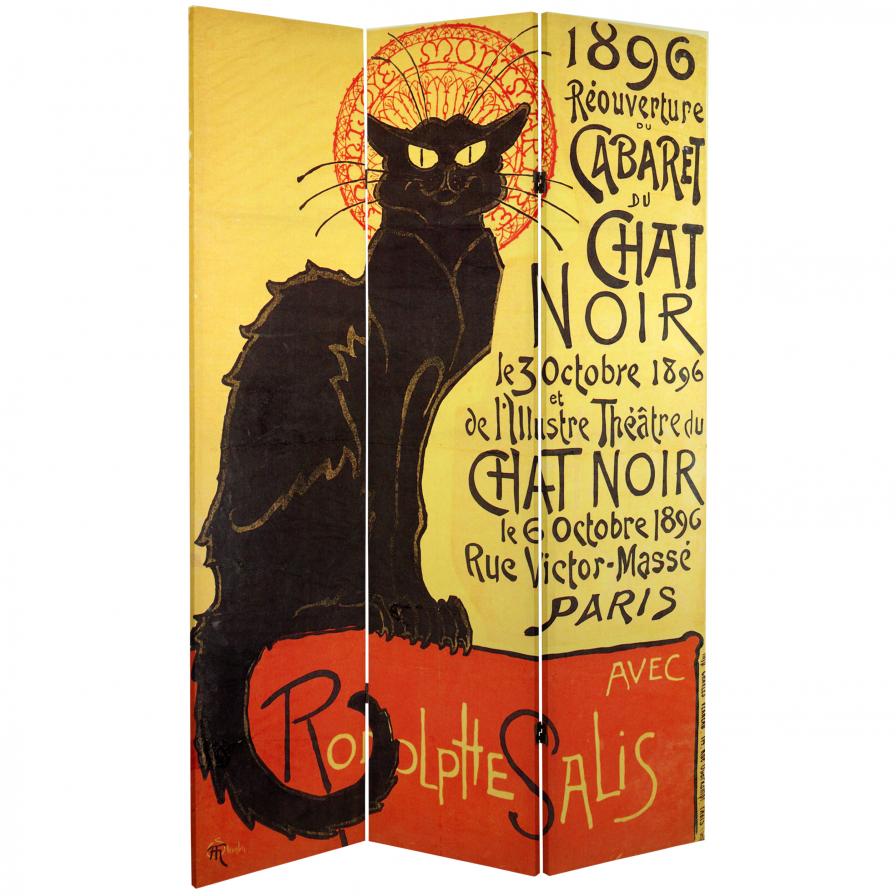 6 ft. Tall Chat Noir Room Divider