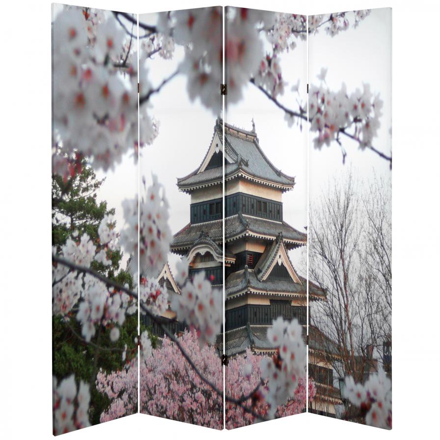 6 ft. Tall Cherry Blossoms Room Divider